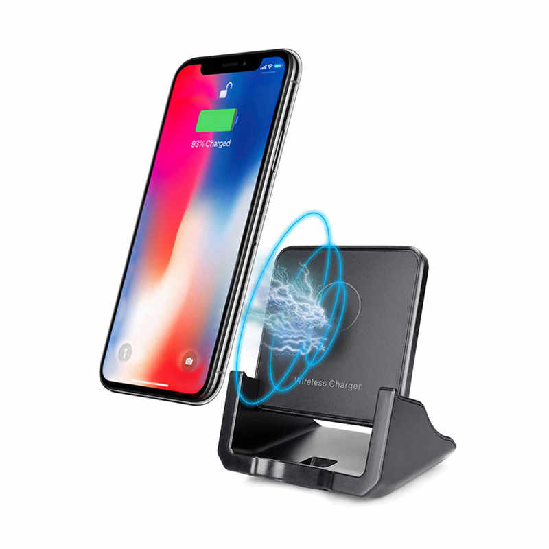 KQI010 draadloze oplader, 10 W Qi-gecertificeerde draadloze oplaadpad, compatibele iPhone Xs Max/XR/XS/X/8/8Plus