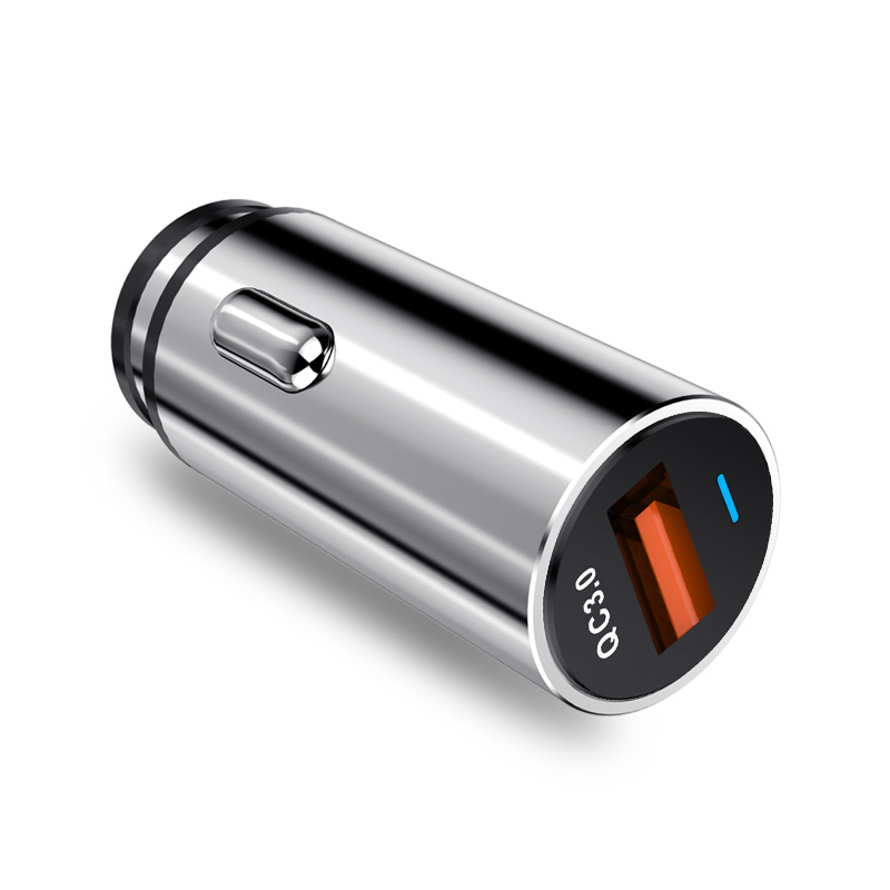 Aluminum Alloy Mini Car Charger Adapter Dual USB Port Fast Car Charging For iPhone - 翻译中...