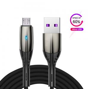 KMC016 Micro USB-Gegevlochten Kabel Nylon Gevlochten Usb 2.0 Kabel met Gegevens en Laad voor Android Samsung Mobiele Telefoon