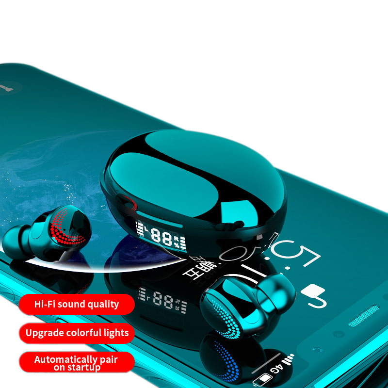 Hoge kwaliteit digitale display sweatproof ruisonderdrukking mini in-ear tws draadloze stereo blue tooth oortelefoon echte draadloze oordopjes